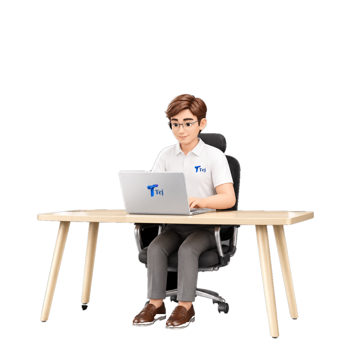 Employee at desk
